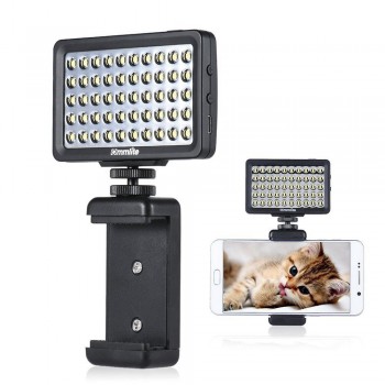 Kalai CM-L50 Multi-Functional Mini LED Video Light for Cellphone Pad DSLR for GoPro Cameras