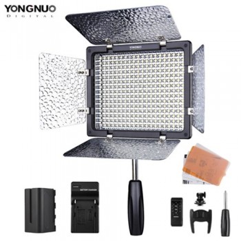 YONGNUO YN300III 3200K-5500K LED Light photography Camera Lighting YN300 III Panel Light with NP-F750 Battery Charger AC Adapter