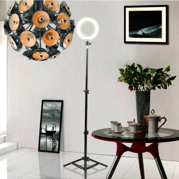 6 16CM  Photography LED Selfie Ring Light three-speed cold and warm stepless Lighting Dimmable with USB Plug Lampamp;Tripod Stand