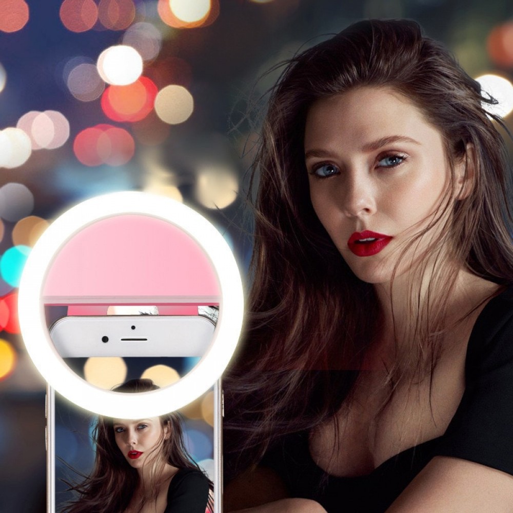Rovtop USB charge LED Selfie Ring Light Supplementary Lighting Night Darkness Selfie Enhancing Fill Light For Phones
