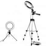 Dimmable LED Studio Camera Ring Light Photo Mobile Phone Video Annular Lamp Tripod Selfie Stick For Xiaomi iphone Canon Nikon