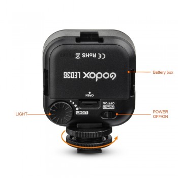 Godox LED36 5500~6500K LED Video Light 36 LED Lights Lamp Photographic Lighting for DSLR Camera Camcorder mini DVR