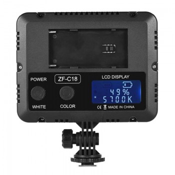 ZIFON ZF-C18 LED Video Light Fill Light 5700k 120 Degree Camera Adjustable Lamp