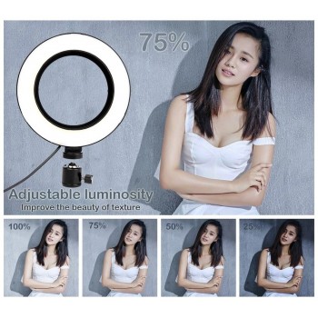 Dimmable Ring LED lamp Studio Camera Ring Light Photo Phone Video Light Lamp With Tripods Selfie Stick Ring Fill Light