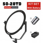 Falcon Eyes video light 28W led Fotografia panel lamp round soft Studio Light for film Advertisement shooting SO-28TD  kit set