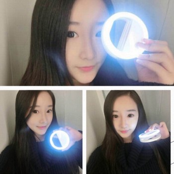 Round Universal Selfie Ring Light Phone Selfie Luminous Ring LED Photography Flash Light For Xiaomi iPhone Sumsang Smartphone