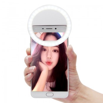 Round Universal Selfie Ring Light Phone Selfie Luminous Ring LED Photography Flash Light For Xiaomi iPhone Sumsang Smartphone