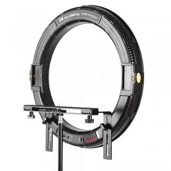 FALCON EYES 512 Ring LED Panel 31W 3000-5600k Lighting Video Film Continuous Light with 180cm Light Stand DVR-512DVC Black