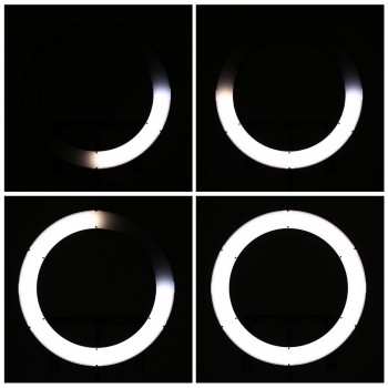 FALCON EYES 512 Ring LED Panel 31W 3000-5600k Lighting Video Film Continuous Light with 180cm Light Stand DVR-512DVC Black