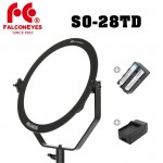 FalconEyes 28W SO-28TD 3000-5600K Dimmable LED Panel Lamp Round Soft LED Video Light for Film Advertisement Shooting Photography