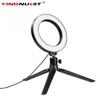 Dimmable LED Studio Camera Ring Light Photo Phone Video Light Annular Lamp With Tripods Selfie Stick Ring Fill Light For Canon