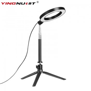 Dimmable LED Studio Camera Ring Light Photo Phone Video Light Annular Lamp With Tripods Selfie Stick Ring Fill Light For Canon