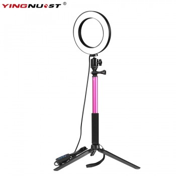 Dimmable LED Studio Camera Ring Light Photo Phone Video Light Annular Lamp With Tripods Selfie Stick Ring Fill Light For Canon