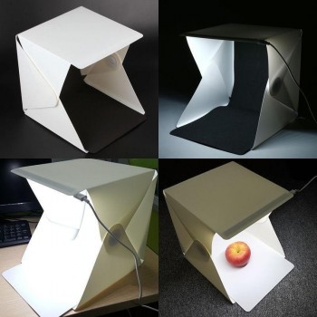 EastVita Portable LED Portable Light Box Photo Studio Photography Backdrop Foldable Mini Light Room