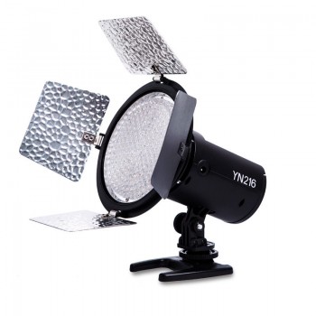 YONGNUO YN216 YN-216 3200K-5500K LED Video Light with 4 Color Plates for Canon Nikon DSLR Camera Video Photographic Lighting