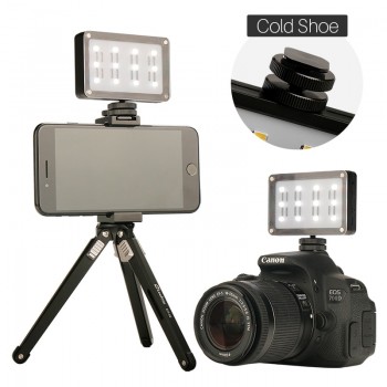 CardLite Mini Portable Video Camera LED Light for DSLR Canon Nikon with Filter 12 Color Gel  Dimmable Led Fotografia Lighting