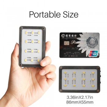 CardLite Mini Portable Video Camera LED Light for DSLR Canon Nikon with Filter 12 Color Gel  Dimmable Led Fotografia Lighting