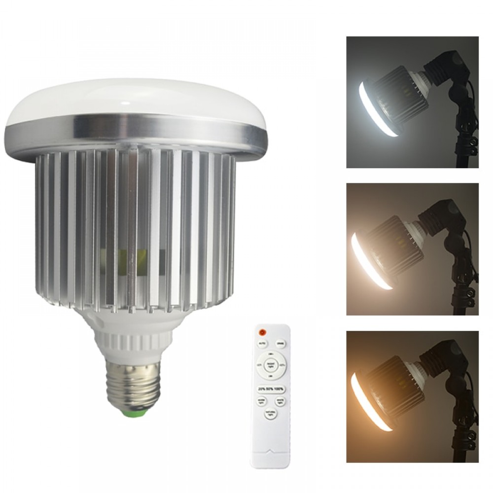 65W 5500K LED Light Photographic Lighting Control Photo Studio Bulb Photography Daylight Lamp Led photography Light bulb