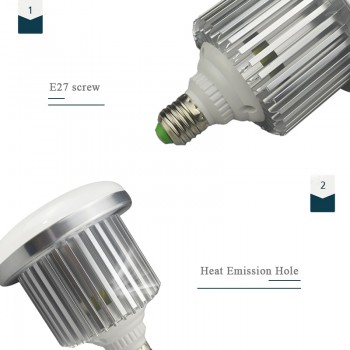65W 5500K LED Light Photographic Lighting Control Photo Studio Bulb Photography Daylight Lamp Led photography Light bulb