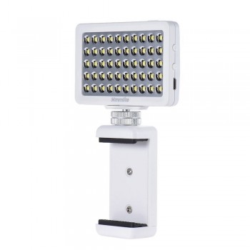 Kalai CM-L50 Multi-Functional Mini LED Video Light for Cellphone Pad DSLR for GoPro Cameras White