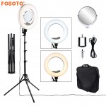 fosoto CY-R50L 18inch photographic lighting 480led 3200K-5500K Dimmable 55W Ring Light Lampamp;Tripod Stand For Phone Video Camera