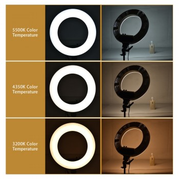 fosoto CY-R50L 18inch photographic lighting 480led 3200K-5500K Dimmable 55W Ring Light Lampamp;Tripod Stand For Phone Video Camera