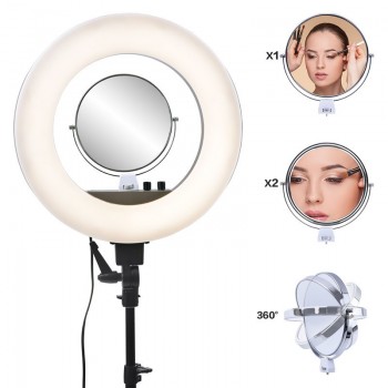 fosoto CY-R50L 18inch photographic lighting 480led 3200K-5500K Dimmable 55W Ring Light Lampamp;Tripod Stand For Phone Video Camera