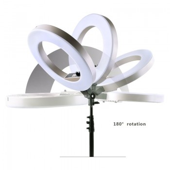 fosoto CY-R50L 18inch photographic lighting 480led 3200K-5500K Dimmable 55W Ring Light Lampamp;Tripod Stand For Phone Video Camera