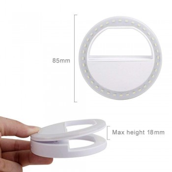 2PCS/LOT Universal Selfie Ring Light Phone Selfie Luminous Ring LED Photography Flash Light For Xiaomi iPhone Sumsang Smartphone