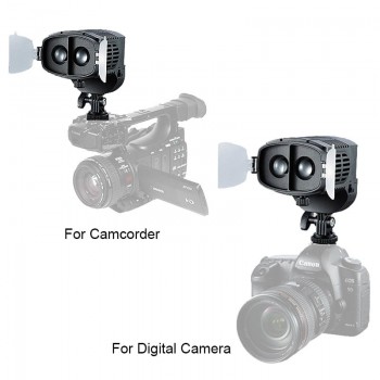 Camera LED Fill-in Light Video Light Spotlight 3200-5600K Adjustable Brightness Focus for Canon Nikon Pentax Olympus DSLR Camera