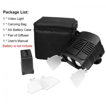 Camera LED Fill-in Light Video Light Spotlight 3200-5600K Adjustable Brightness Focus for Canon Nikon Pentax Olympus DSLR Camera