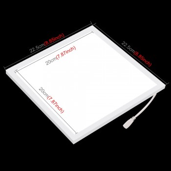 8.85 X 8.85in LED Photography Shadowless Bottom Light Background Studio Lighting Panel Bright Outline Sharpness Back Light Pad