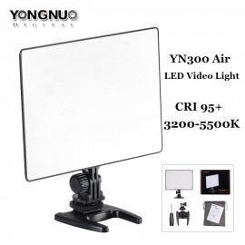 YONGNUO YN300 Air Ultra Thin CRI 95+LED Panel Video Light YN-300 Air 3200K-5500K with AC power Adapter for Canon Nikon Camcorder
