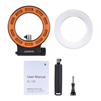 New Arrival Andoer SL-109 30 LED Waterproof 40m Diving Fill Light 3 Mode for GoPro Hero for Yi 4K SJCAM Action Sports Camera
