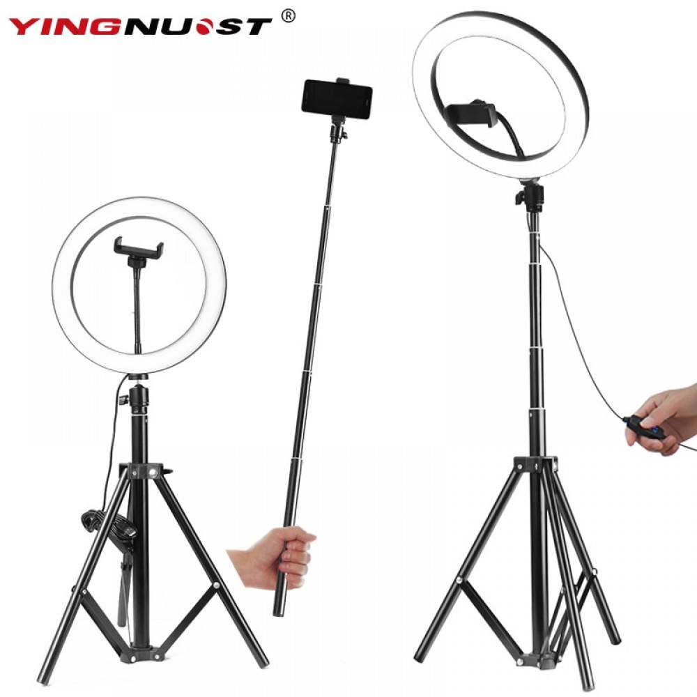 LED Ring Light 10inch 5600K Light Lamp Dimmable Photography Studio Phone Video With 150CM Tripod Selfie Stickamp;USB Plug For Canon