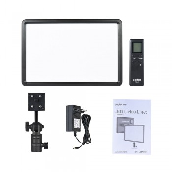 GODOX LEDP260C Ultra-thin 30W LED Video Light Panel Lamp +Battery KIT for Digital DSLR Camera Studio Photography