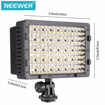 NEEWER 160 LED CN-160 Dimmable Ultra High Power Panel Digital Camera / Camcorder Video Light, LED Light for Digital SLR Cameras