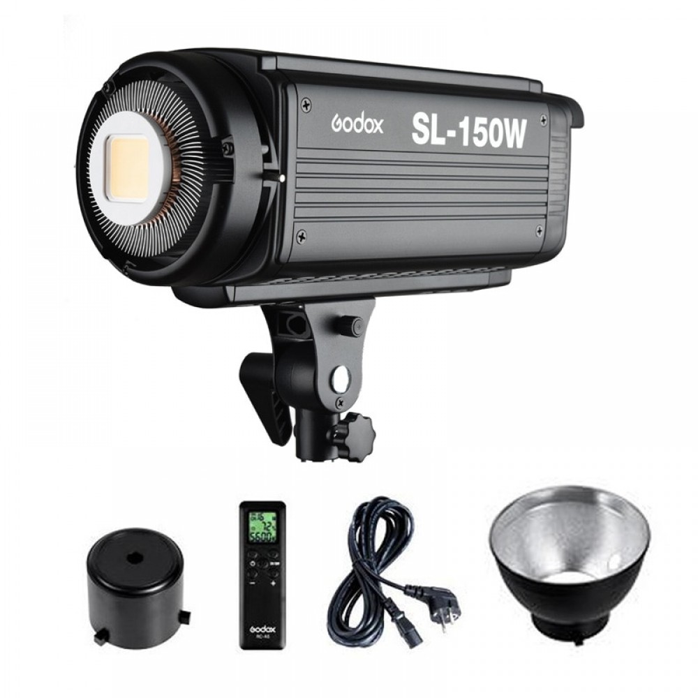 Free DHL Godox Continuous Lighting SL-150W CRI 93+ LED Video Light 16 Channels 5600K 7200lux 150W +Remote Controller+ Reflector