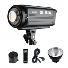 Free DHL Godox Continuous Lighting SL-150W CRI 93+ LED Video Light 16 Channels 5600K 7200lux 150W +Remote Controller+ Reflector