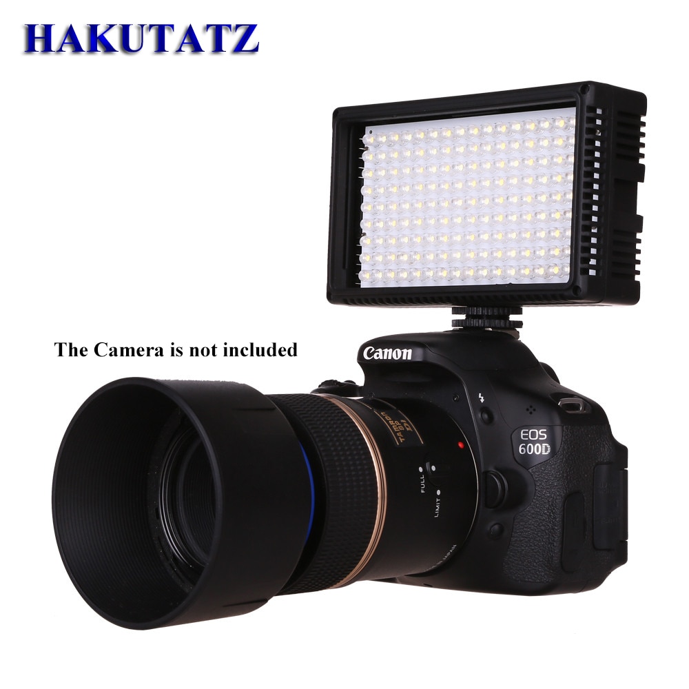 On-Camera 144 Bi color LED Video Light Lamp  Dimmable for Canon Nikon Pentax DSLR Camera Video Camcorder VL-144D