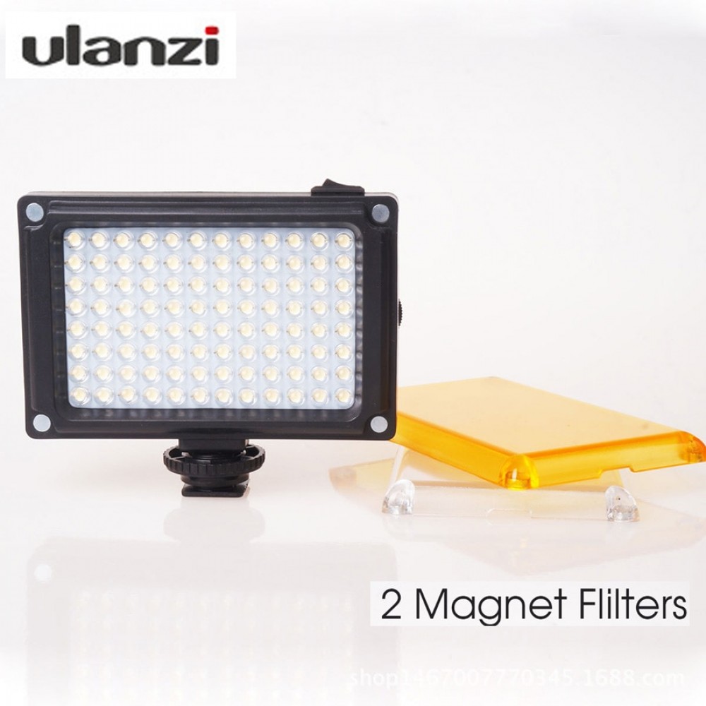 Ulanzi Mini LED Video Light Photo Lighting on Camera Hot shoe Dimmable LED Lamp for Canon Nikon Sony Camcorder DV DSLR Youtube