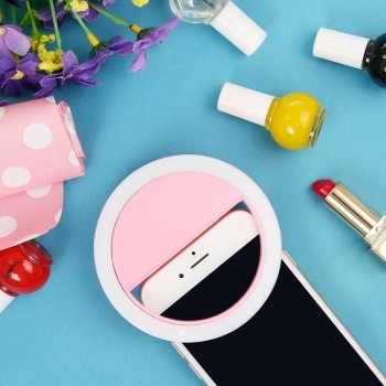 Universal Luxury LED Light Up Selfie Luminous Flash Ring Fill Clip Camera For Mobile Phone SAMSUNG xiaomi huawei HEONYIRRY