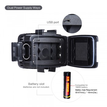 Andoer Ultra Bright 60pcs LED Video Light 1800LM 3 Modes Waterproof 5500K Fill-in Light Photo Lamp for GoPro Canon Nikon Sony