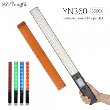 YONGNUO 360 LED YN360 5500K Handheld LED Video Light RGB Colorful 39.5CM ICE Stick Professional Photo LED Stick For DSLR Camera
