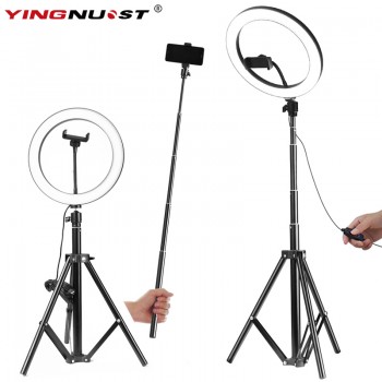 5600K LED Ring Light 10inch 26cm Lamp Dimmable Photography Studio Phone Video With 150CM Tripod Selfie Stickamp;USB Plug For Makeup