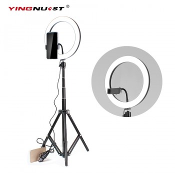 5600K LED Ring Light 10inch 26cm Lamp Dimmable Photography Studio Phone Video With 150CM Tripod Selfie Stickamp;USB Plug For Makeup