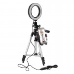 5.7inch Dimmable LED Studio phone Ring Light Photo Phone Video Light Annular Lamp With Tripods Selfie Stick Ring Fill Light