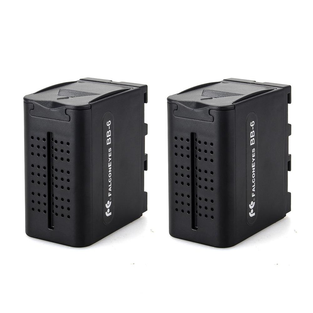 FALCON EYES BB-6 6pcs AA Battery Pack Power Work like NP-F970 for LED VIDEO LIGHT Panels Monitor YN300 air PT-176 DV-160V BB 6