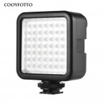 Mini LED Video Light on Camera with 3 Hot Shoe for DSLR Camcorder Mini DVR Night Fill Lighting for Nikon Canon Sony PK Godox