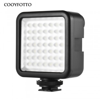 Mini LED Video Light on Camera with 3 Hot Shoe for DSLR Camcorder Mini DVR Night Fill Lighting for Nikon Canon Sony PK Godox